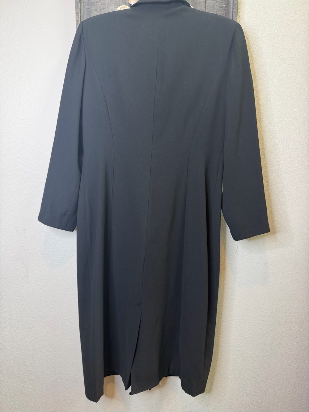 Vintage Danny & Nicole Black Double Breasted Blazer Coat with Shoulder Pads - Picture 5 of 9